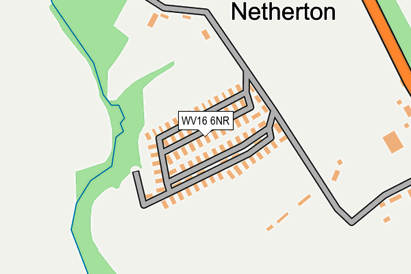 WV16 6NR map - OS OpenMap – Local (Ordnance Survey)