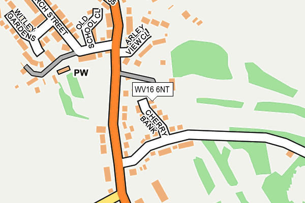 WV16 6NT map - OS OpenMap – Local (Ordnance Survey)