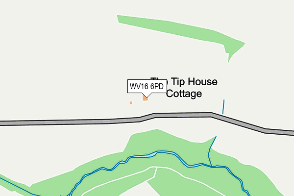 WV16 6PD map - OS OpenMap – Local (Ordnance Survey)