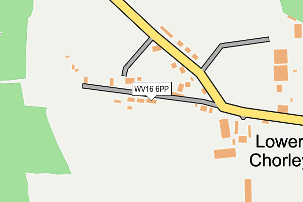 WV16 6PP map - OS OpenMap – Local (Ordnance Survey)