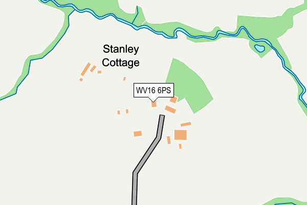 WV16 6PS map - OS OpenMap – Local (Ordnance Survey)