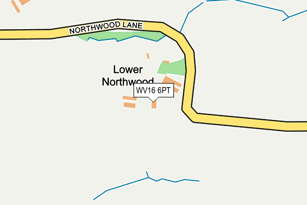 WV16 6PT map - OS OpenMap – Local (Ordnance Survey)