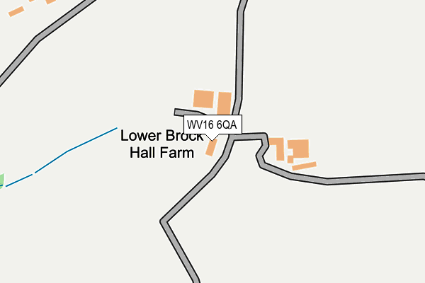 WV16 6QA map - OS OpenMap – Local (Ordnance Survey)