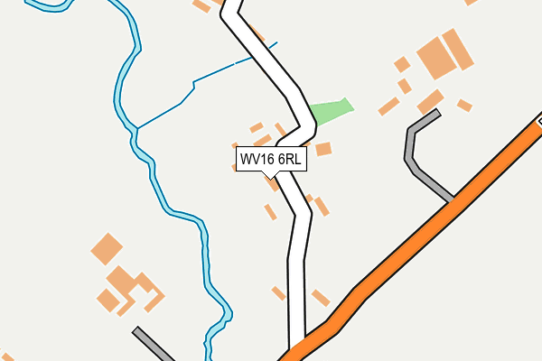 WV16 6RL map - OS OpenMap – Local (Ordnance Survey)