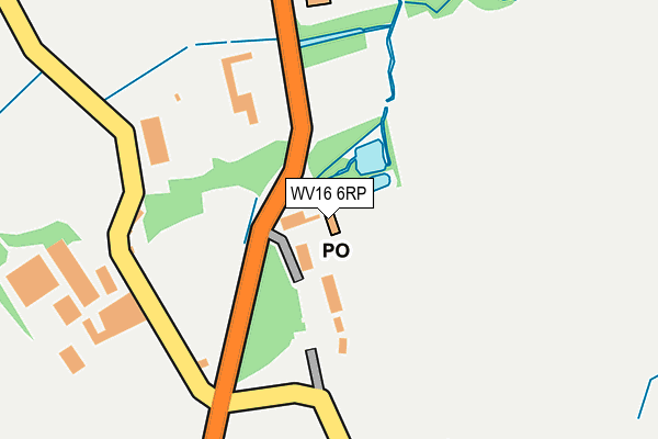 WV16 6RP map - OS OpenMap – Local (Ordnance Survey)