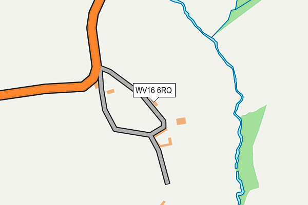 WV16 6RQ map - OS OpenMap – Local (Ordnance Survey)