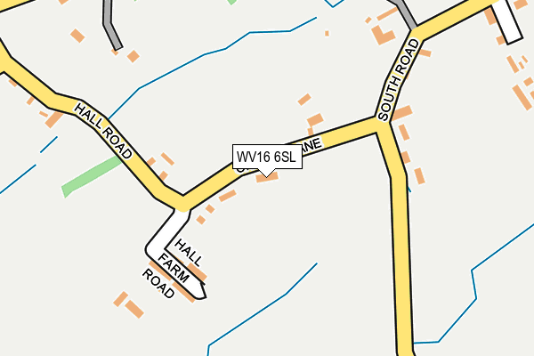 WV16 6SL map - OS OpenMap – Local (Ordnance Survey)