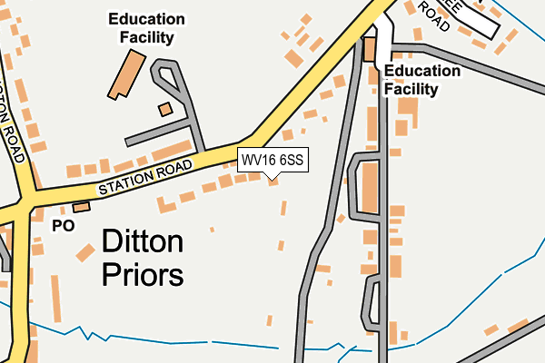 Map of THE WILLOWS CAFÉ LTD at local scale
