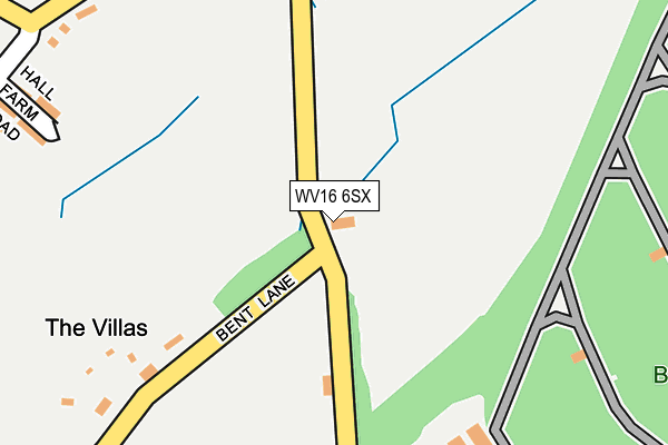 WV16 6SX map - OS OpenMap – Local (Ordnance Survey)
