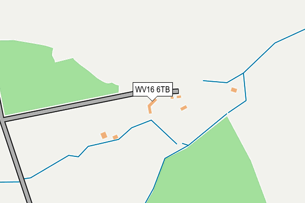 WV16 6TB map - OS OpenMap – Local (Ordnance Survey)