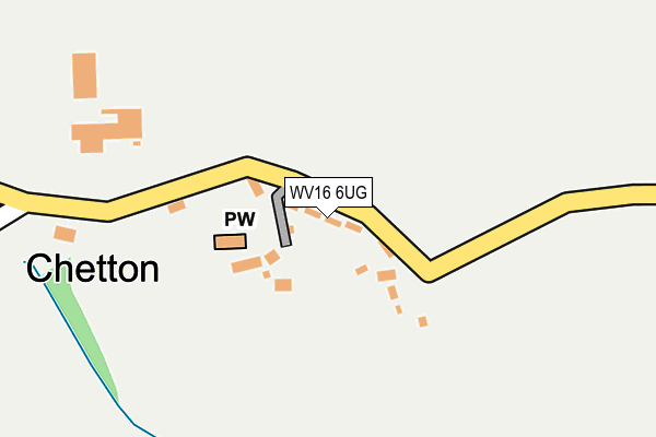 WV16 6UG map - OS OpenMap – Local (Ordnance Survey)