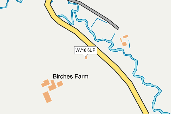 WV16 6UP map - OS OpenMap – Local (Ordnance Survey)
