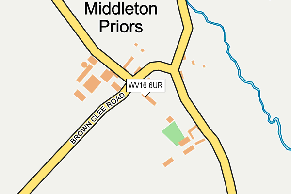 WV16 6UR map - OS OpenMap – Local (Ordnance Survey)