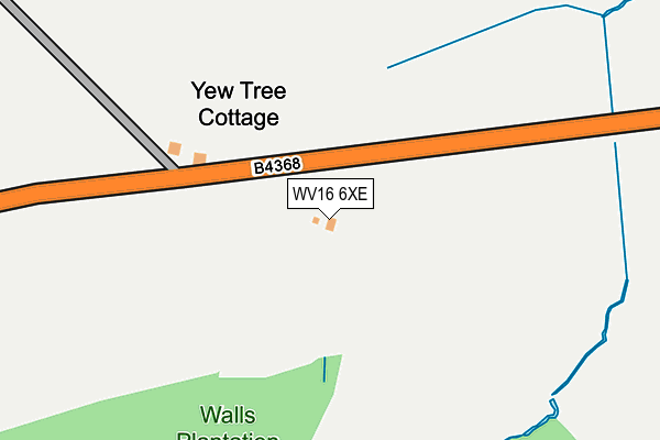 WV16 6XE map - OS OpenMap – Local (Ordnance Survey)