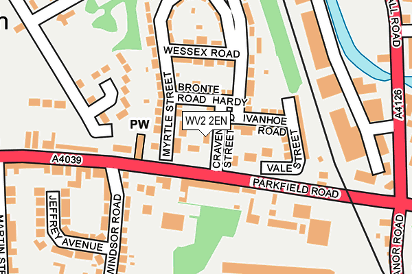 WV2 2EN map - OS OpenMap – Local (Ordnance Survey)