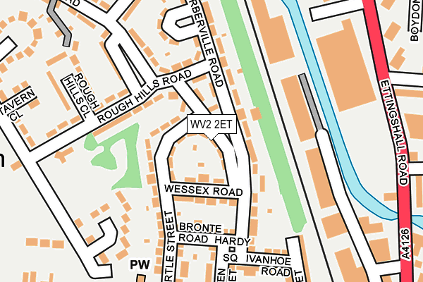 WV2 2ET map - OS OpenMap – Local (Ordnance Survey)