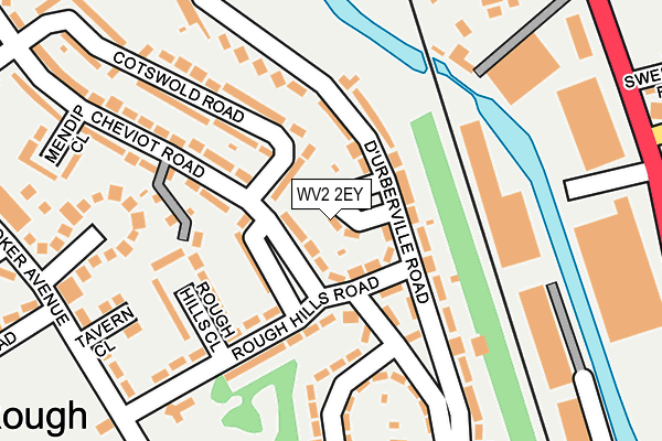 WV2 2EY map - OS OpenMap – Local (Ordnance Survey)