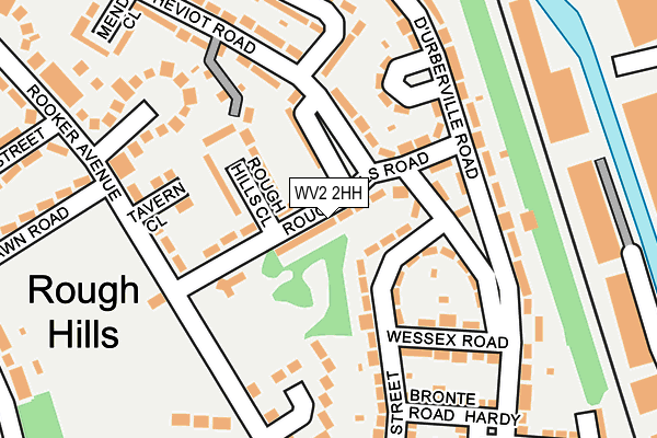 WV2 2HH map - OS OpenMap – Local (Ordnance Survey)