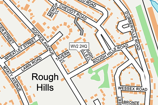 WV2 2HQ map - OS OpenMap – Local (Ordnance Survey)