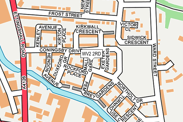 WV2 2RD map - OS OpenMap – Local (Ordnance Survey)