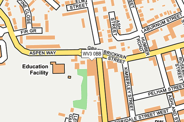 WV3 0BB map - OS OpenMap – Local (Ordnance Survey)