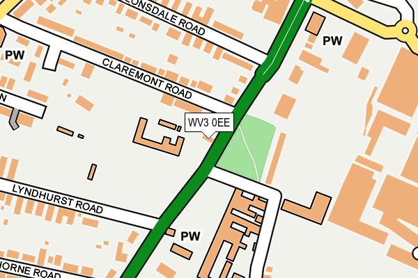WV3 0EE map - OS OpenMap – Local (Ordnance Survey)