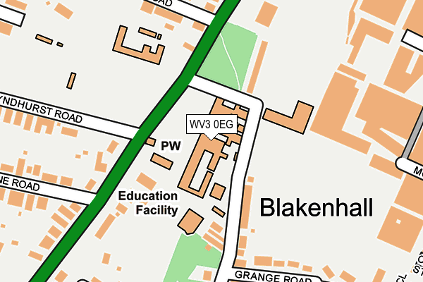 Map of THE ROYAL WOLVERHAMPTON SCHOOL ENTERPRISES LIMITED at local scale