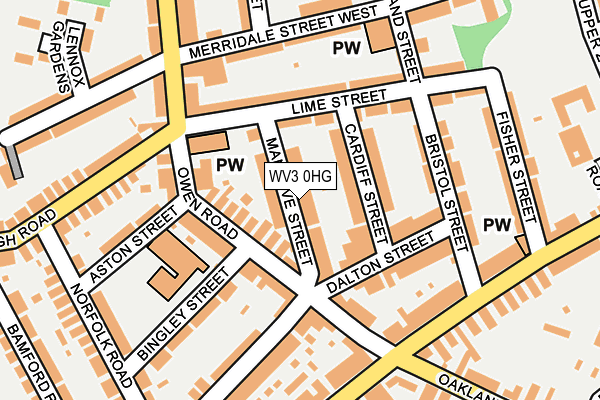WV3 0HG map - OS OpenMap – Local (Ordnance Survey)