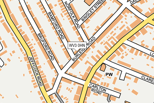 WV3 0HN map - OS OpenMap – Local (Ordnance Survey)