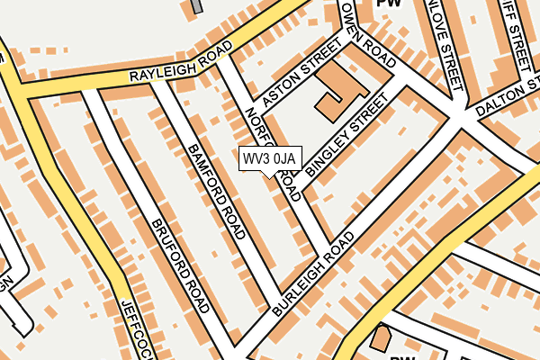 WV3 0JA map - OS OpenMap – Local (Ordnance Survey)
