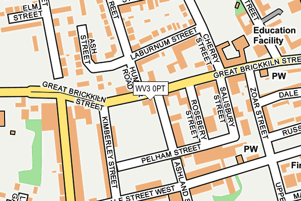 WV3 0PT map - OS OpenMap – Local (Ordnance Survey)