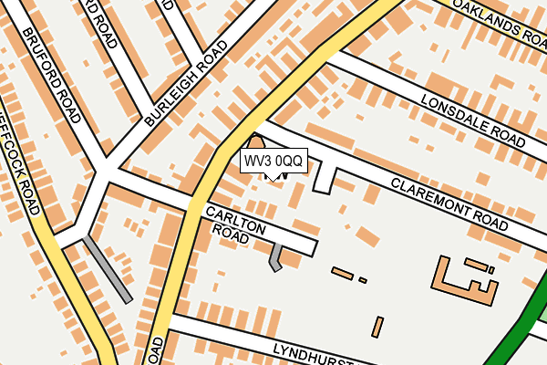 WV3 0QQ map - OS OpenMap – Local (Ordnance Survey)