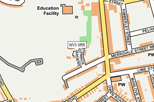 WV3 0RR map - OS OpenMap – Local (Ordnance Survey)
