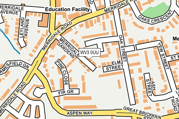 WV3 0UU map - OS OpenMap – Local (Ordnance Survey)