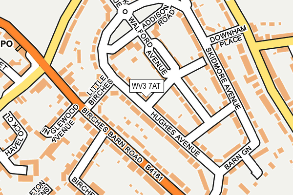WV3 7AT map - OS OpenMap – Local (Ordnance Survey)