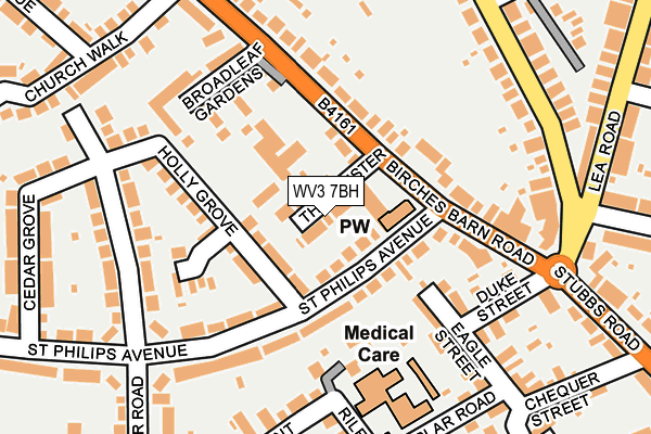 WV3 7BH map - OS OpenMap – Local (Ordnance Survey)