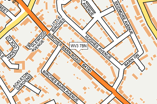 WV3 7BN map - OS OpenMap – Local (Ordnance Survey)