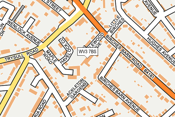 WV3 7BS map - OS OpenMap – Local (Ordnance Survey)