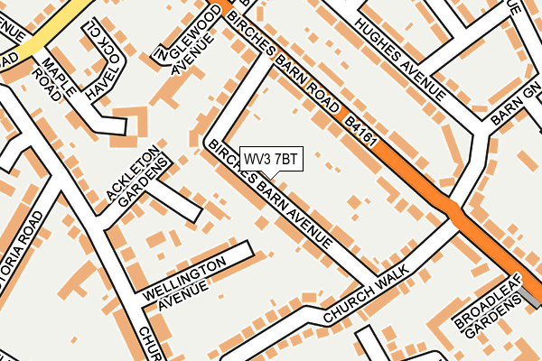 WV3 7BT map - OS OpenMap – Local (Ordnance Survey)