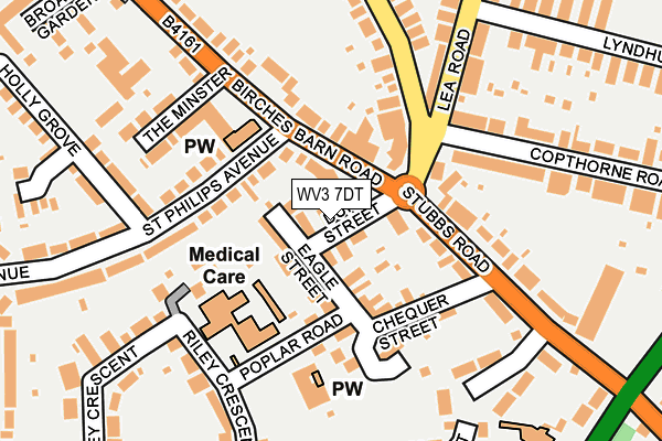 WV3 7DT map - OS OpenMap – Local (Ordnance Survey)