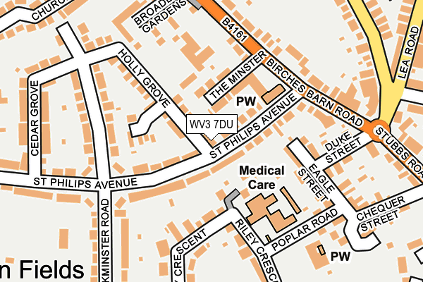 WV3 7DU map - OS OpenMap – Local (Ordnance Survey)