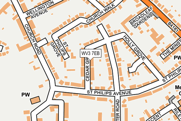 WV3 7EB map - OS OpenMap – Local (Ordnance Survey)