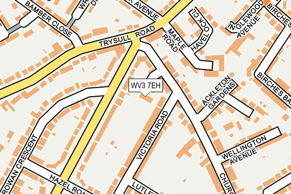 WV3 7EH map - OS OpenMap – Local (Ordnance Survey)