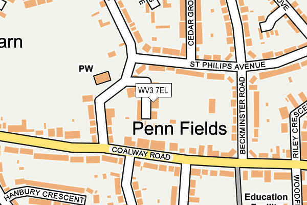 WV3 7EL map - OS OpenMap – Local (Ordnance Survey)