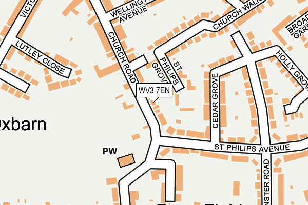 WV3 7EN map - OS OpenMap – Local (Ordnance Survey)