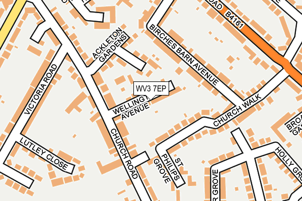 WV3 7EP map - OS OpenMap – Local (Ordnance Survey)