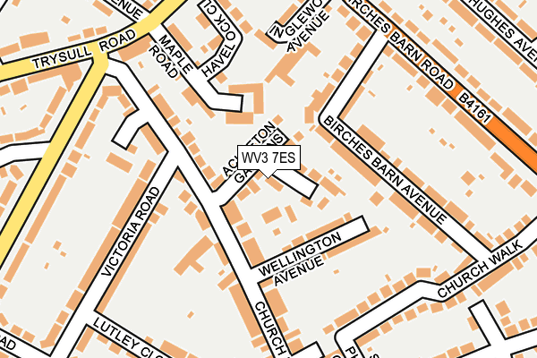 WV3 7ES map - OS OpenMap – Local (Ordnance Survey)