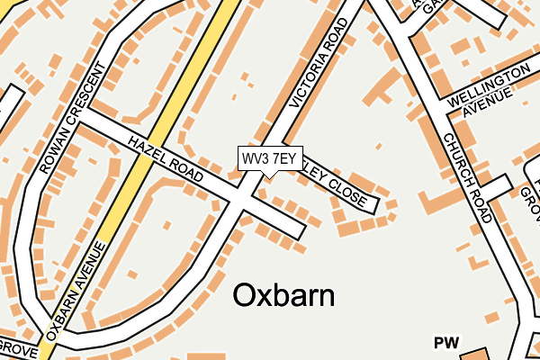 WV3 7EY map - OS OpenMap – Local (Ordnance Survey)