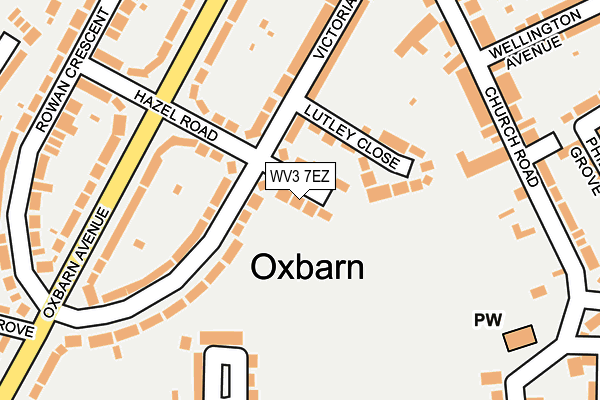 WV3 7EZ map - OS OpenMap – Local (Ordnance Survey)