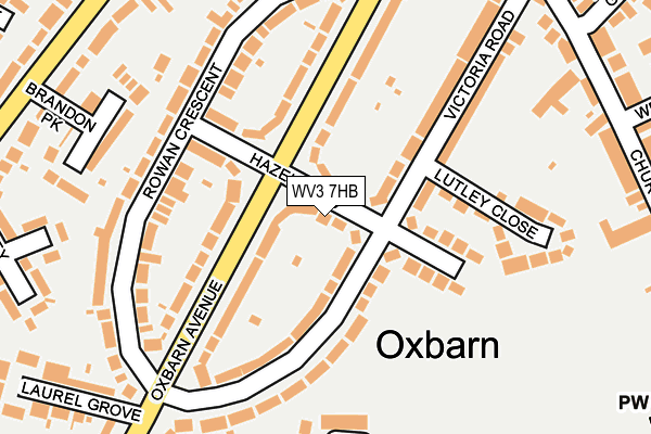 WV3 7HB map - OS OpenMap – Local (Ordnance Survey)